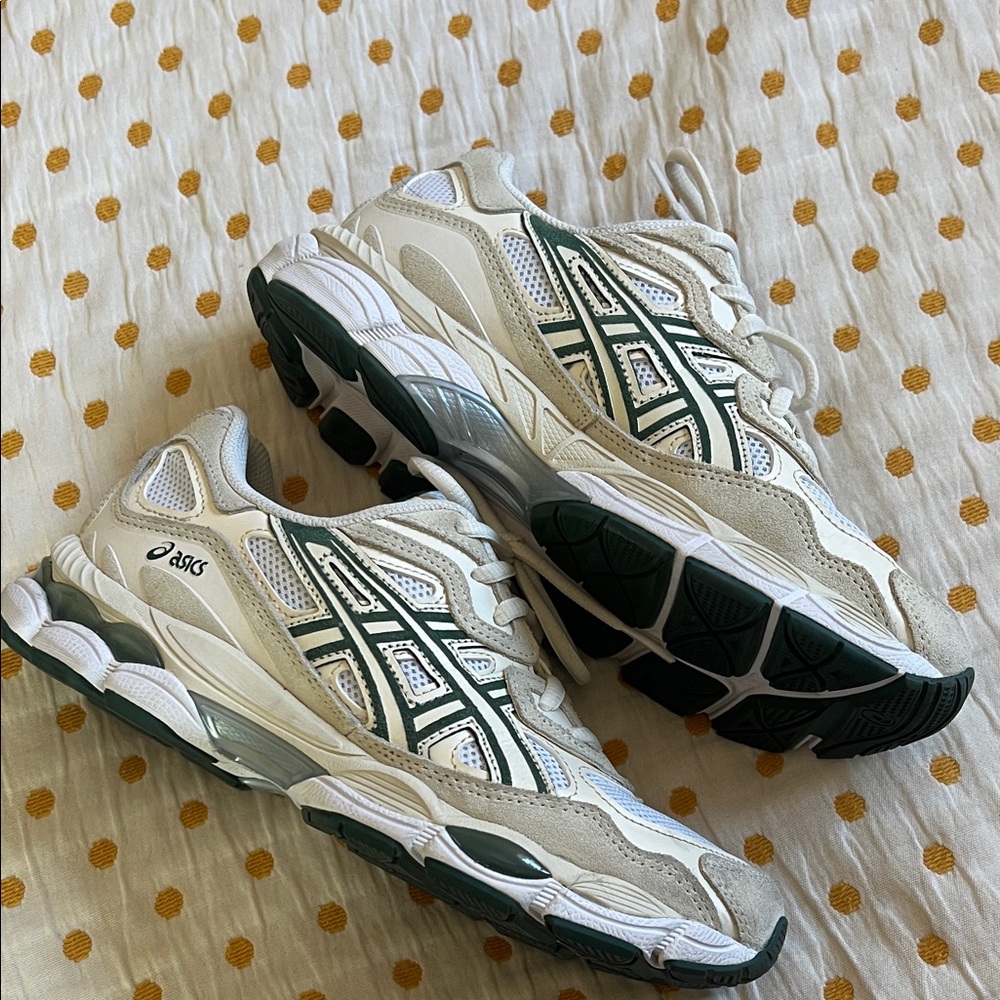 ASICS Gel-NYC sneakers ivory forest night men’s 6 women’s 7.5 - Picture 3 of 8